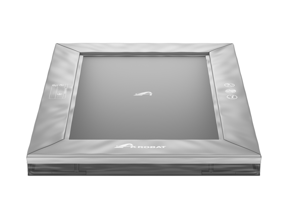 Sport havetrampolin i anthracite Primus inground 335 x 243 cm